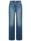 Versace Belt-loop Jeans In Blue