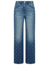 Versace Belt-loop Jeans In Blue