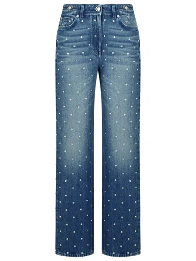 VERSACE VERSACE LIGHT BLUE DENIM JEANS