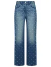 Versace Belt-loop Jeans In Blue