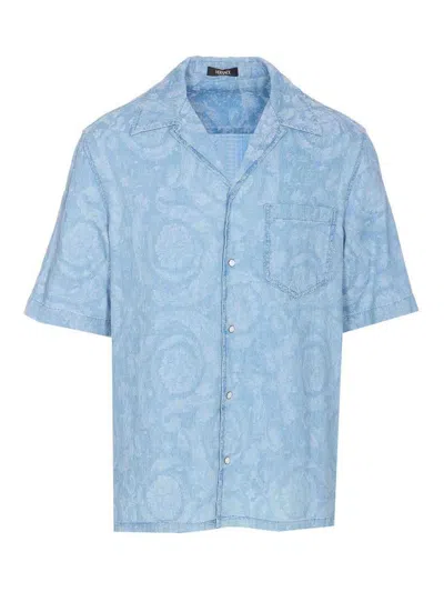 VERSACE LIGHT BLUE SHIRT