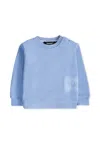 Versace Light Blue Sweatshirt With 90 Vintage Logo For Baby Boy In Blue