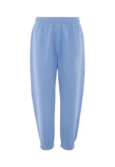 Versace Kids' Light Blue Trackpants With 90 Vintage Logo For Boy