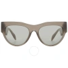 Versace Light Brown Cat Eye Ladies Sunglasses Ve4440u 5407/3 56 In Brown