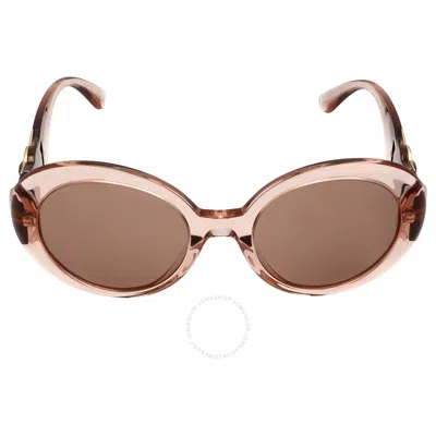 Versace Light Brown Round Ladies Sunglasses Ve4414 533973 55