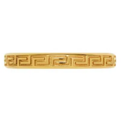 Versace Light Gold Greca Ring