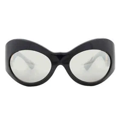 Pre-owned Versace Light Grey Irregular Ladies Sunglasses Ve4462 Gb1/6g 58 Ve4462 Gb1/6g 58 In Gray