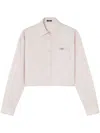 Versace Light Pink Shirt With Chest Pocketl In Pink
