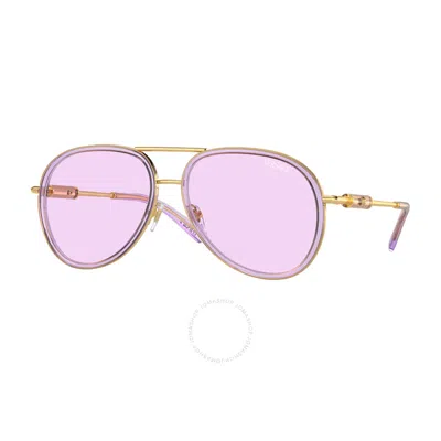 Versace Light Violet Pilot Unisex Sunglasses Ve2260 10021a 60 In Multi