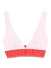 Versace Greca-detail Bralette In Pink
