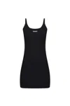 Versace Lingerie Slip Dress With Straps In Black