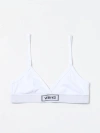 Versace Ribbed Stretch-cotton Soft-cup Triangle Bra In White