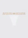 Versace Greca-border Stretch Cotton Thong In White