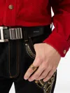 Versace Link Ring In Gold
