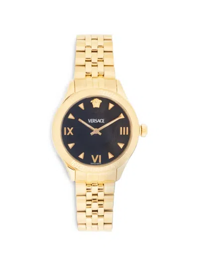 Versace Link-bracelet 35mm Watch In Gold
