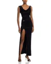 Versace Liquid Maxi Dress In Black