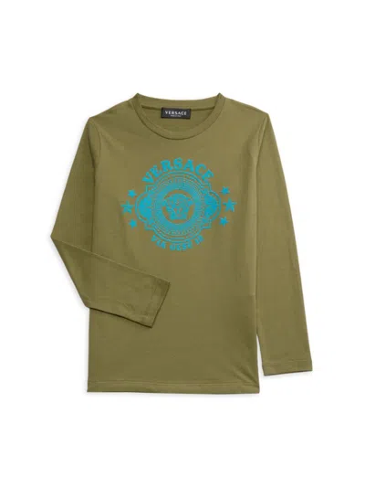 Versace Kids' Little Boy's & Boy's Graphic T-shirt In Green