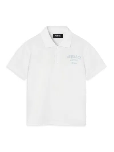 Versace Little Boy's & Boy's Polo Shirt In White