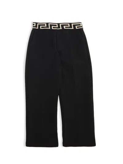 Versace Kids' Little Girl's & Girl's Formal Stretch Pants In Black