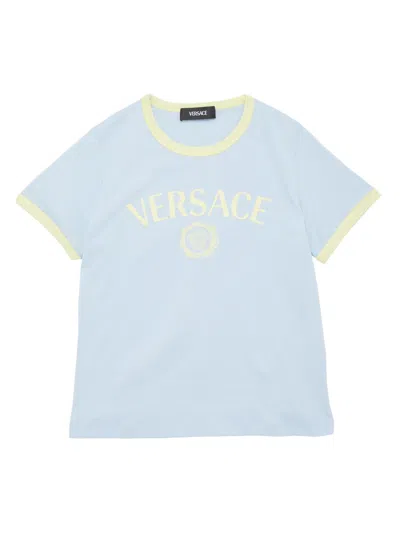 Versace Little Girl's & Girl's Medusa Logo T-shirt In Blue