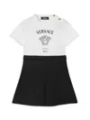 VERSACE LITTLE GIRL'S & GIRL'S MEDUSA MILANO PRINT T-SHIRT DRESS