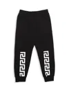 Versace Little Kid's & Kid's Felpa + St. Logo Greca Sweatpants In Black