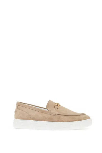 Versace Loafers In Beige