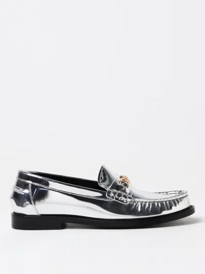 VERSACE LOAFERS VERSACE WOMAN COLOR SILVER,F75174061