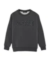 Versace Logo-applique Sweatshirt In Black
