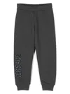 Versace Logo-applique Track Pants In Grey