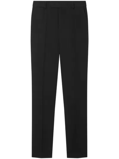 Versace Light Wool Formal Trousers In Black