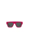 Versace Logo-arm Detail Sunglasses In Black