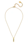 Versace Logo Bar Pendant Necklace