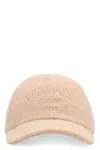 Versace Logo Baseball Cap In Beige