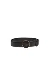 Versace Logo Belt In Black