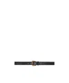 Versace Logo Belt In Black