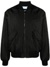 Versace Logo Bomber Jacket In Black  