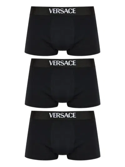 VERSACE LOGO BOXER BRIEFS (3-PACK)
