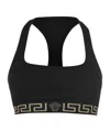 Versace Logo Bra In Black