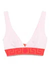 Versace Greca-detail Bralette In Pink