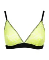 Versace Logo Bra In Yellow