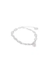 Versace Logo Bracelet In White