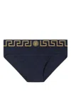 Versace Greca Border Briefs In Blue