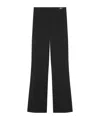 Versace Tailored Wide-leg Pants Front Pleats In Black