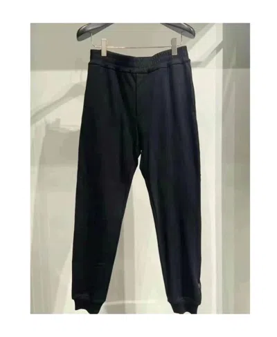 Versace Logo Casual Pants In Black
