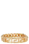 Versace Logo Chain Bracelet Jewelry In Gold