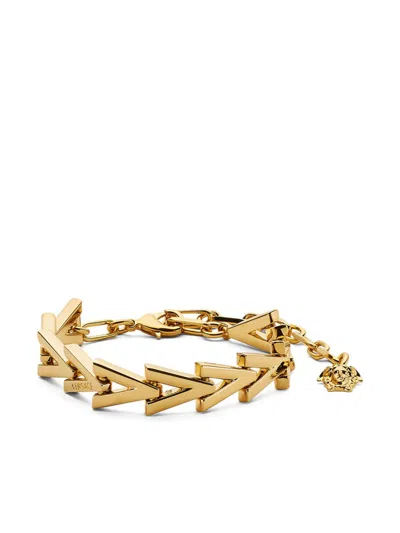 Versace V2025 Chain Bracelet In Or Clair