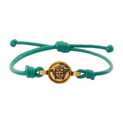 Versace Logo Charm Bracelet In Multi