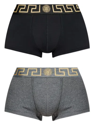 Versace Greca Medusa Head Boxers In Multi