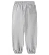 Versace Logo Cotton Jersey Sweatpants In Grey